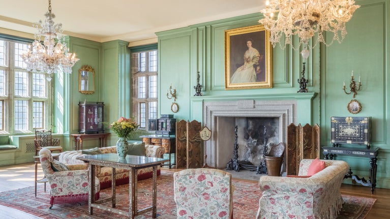 The Drawing Room at Castle Drogo, Devon